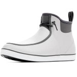 Furuian Deck Boots for Men Waterproof Rain Boots Durable Rubber Boots Comfortable Fishing Lo