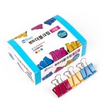 더블크립 칼라 대 30개입 클립 더블 집개 고정 크립 서류 집게 사무용 찝게 짚게 문구 메모 철 고정클립