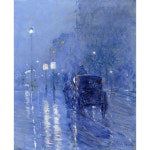Rainy Midnight 편집아트포스터 감성선물 하삼 A5 그림만 매트지