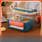 발열냄비 도시락 등산 군용도시락 비화식 식기세트 요리 용기 80g 스테인레스 런치박스 자체발열 캠핑 자체 1 먹색 1칸 식기세트 80g 핫팩 5팩