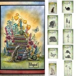 토끼 책 투명 스탬프 스크랩북 일기 장식 엠보싱 컷 템플릿 수제 카드 앨범 1 stamps H0327