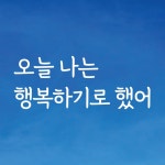 디자인황소 감성문구 레터링 스티커 15 오늘나는행복하기로했어 명언 좋은글귀 현관문스티커 M