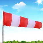 윈드삭 형광 방수 주유소 안전 화학 공항 풍속계 야외 자루 날씨 흰색1 5m빨간포인트