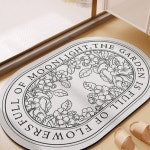 빨아쓰는 규조토 발매트 욕실 주방 화장실 현관 매트 원형1