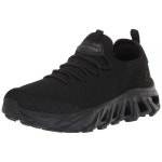 SKECHERS 스케쳐스 USA Mens Flex Groove 로우 프로파일 번지 슬립온 스니커즈 Bbk 12 운동화 아치핏 워킹