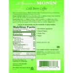 모닌 콜드브루 무가당 커피 7대1 농축 1L 2개 Monin Unsweetened Cold Brew Coffee Concentrate