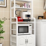 밥솥 수납장 주방 선반 가전 이동식 좁은공간 광파 다기능 모듈 1 3단 60 너비 캐비닛 비고