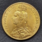 동전 1888 기념 황동 금화 THQ 소버린 영국 6개 한