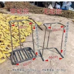 마대걸이 프레임 분리수거 톤백 걸이 거치대 1 A68 신축성 받침대 바퀴달리기