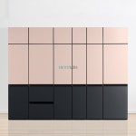 가구산책 다용도 상부 수납장 400 크림화이트 H9583