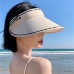 베이직 돌돌이 썬캡 썬가드 자외선차단모자 썬캡모자 햇빛차단모자 여성창모자 썬햇 테니스썬캡 햇빛모자