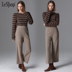 르샵 르샵 LeShop 허리 밴딩 기모 와이드 팬츠 119000