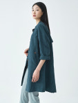 지센 지센 여성 린넨인견 밴드넥 롱 코트 LCCAO334