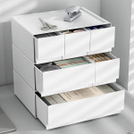 쉼공작소 3종 모듈 데스크 정리함 사무용품 수납함 책상 미니 서랍장 데스크 테리어 셋업