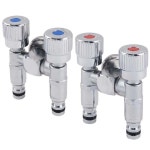 세탁실 수전 슬림두갈래세탁기수도꼭지 납작수전 옵션선택 DF80M