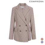 꼼빠니아 잔체크더블버튼자켓 CACS2WJK160