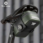 WEST BIKING 자전거 새들 가방 600D TPU 심리스 방수 내마모성 회전 레이싱 버클 미니 새들백 액세서