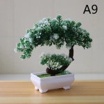 UNKNOWN UNKNOWN 가짜 화분에 심은 분재 나무 인공 식물 책상 장식 작은 화분 홈 데코 1개 5 A9