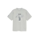 MLB 남여공용 메가오버핏 빅로고 기능성 반팔 티셔츠 3ATSB0553