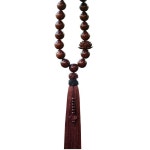 염주 자동차 펜던트 악세사리 불교용품 룸미러걸이 작은잎모양의붉은백단향기어구슬술모양