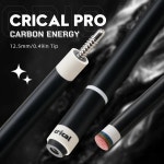 CRICAL CL-PRO 탄소 섬유 풀 큐 저편향 기술 전문 12 당구 12 팁 388 조인트 핀