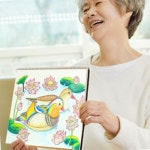 국산 어르신 노인 쉬운 컬러링북 8가지 색칠도안 미술놀이키트 초등 어린이