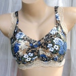 수면 브래지어 대형 풀 컵 스틸 링 조끼 타입 속옷 프린트 백 버클 란제리 22 95d 01 StyleB H9714
