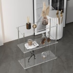 씬아트 투명 아크릴 선반 400 모듈 수납장 3단