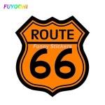 FUYOOHI 외부 보호 비닐 스티커 미국 루트 66 표지판 Rv 라이드 로드 여행 역사적인 스티커