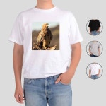 라운드티 애쉬오트밀 반팔티 팝아트 말풍선 유행어 OMG AAA