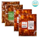 다인꼬꼬댁이 춘천식 수제 양념 닭갈비 양념순살500gx2 간장순살500gx2 4개 500g