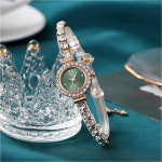 슬라이드 손목시계 그린 클로에 메탈시계 여성