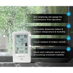 온도계 습도가 AcuRite 강우량 게이지 1 Monochrome Display 01089M