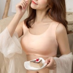 심리스 여성 브라 노와이어 스포츠 브래지어 2컬러