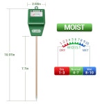 닥터미터 토양 수분계 정원 잔디 농장 실내 실외용 식물 가정용 테스터 습도계 센서 원예 선물 배터리 필요
