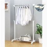 이동식 옷걸이 1단 다용도 행거 수납 정리 정리정돈 공간창출 킹성비
