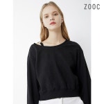 ZOOC ZOOC 금속 장식 블루종 티셔츠 BK Z241MSM011 147408