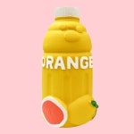 강아지 라텍스 삑삑이 오렌지쥬스 1P 공놀이 터그