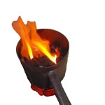 숯불 점화기 착화 차콜스타터 숯불피우기 바베큐 불멍 인탄로의 높이 18 지름 16