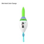 스마트 전자 낚시 플로트 녹색 적색 부표 작은 짧은 바위 고감도 겨울 1개 6 Bite Change-0 6g