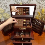 원목보석함 열쇠보석함 주얼리 반지 나무 케이스 보관 원목