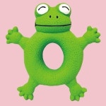 강아지 라텍스 삑삑이 도넛 개구리 1P 공놀이 터그