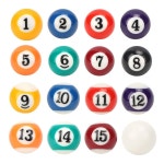 당구 공 포켓볼 세트 나인볼 수지 패턴 16pcs 친환경 수지 미니 2 당구 공 장난감 당구대 액세서리