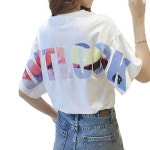 여름 루즈핏 반팔티 캐주얼 티셔츠