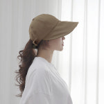 여성 오리챙 리본 볼캡 봄 여름 중년 창 모자 H4012 2