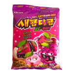 크라운 크라운제과 새콤달콤 포도 복숭아 200g 10개