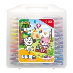 티티경인 티티파스 캐릭터 크레파스 48색