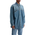 모스키노 MOSCHINO denim shirt with pockets 0285 J0221 0222