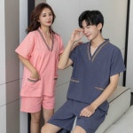 찜질방 옷 상하 세트 황토 찜질복 땀복 단체 유니폼 상세페이지 참고