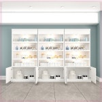 장식장 진열장 의류매장 네일진열장 선반 수납장 벽선반
